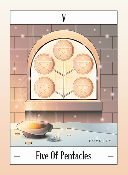 five of pentacles