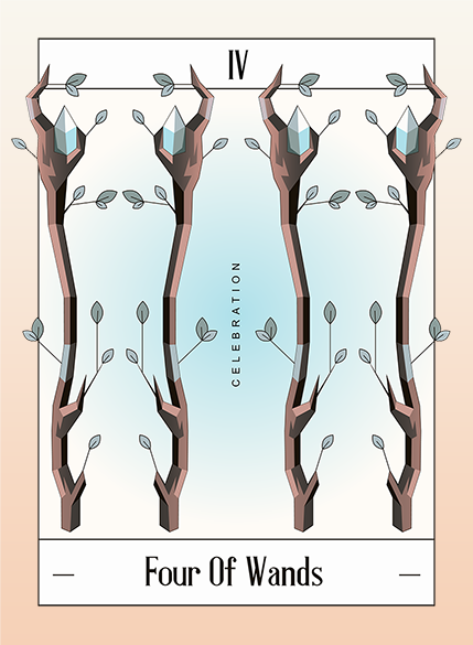 four of wands
