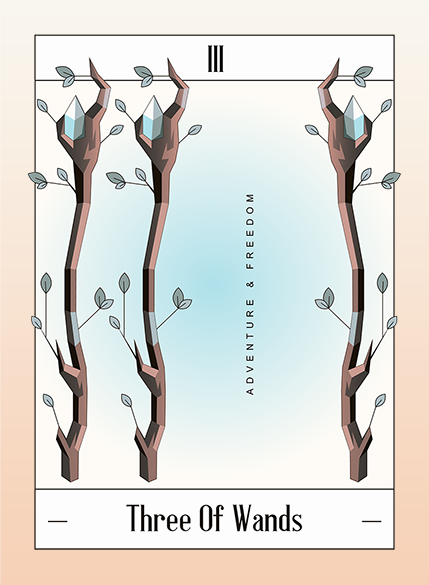 three of wands